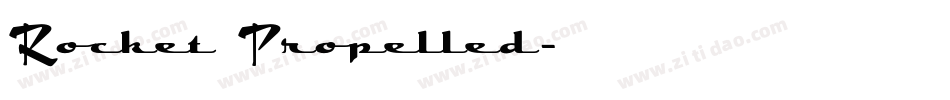 Rocket Propelled字体转换
